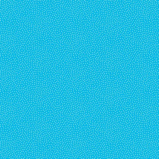 Tecido MAKOWER Freckle DOT pintas azul/branco 1x1,12m 9436/t
