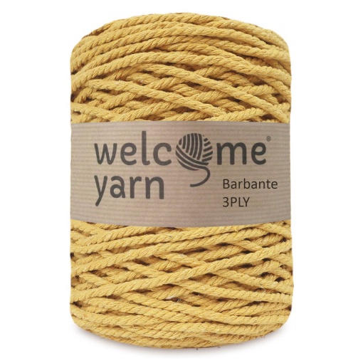 Fio Macramé Welcome Yarn Barbante 3PLY 3,5mmx100m 500g (aprox.) Amarelo Mostarda 03