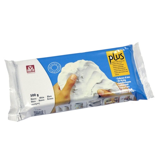 Argila natural secagem ao ar branca 500g SIO-2 PLUS