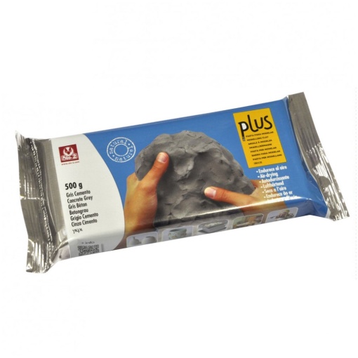 Argila natural secagem ao ar cinza 500g SIO-2 PLUS