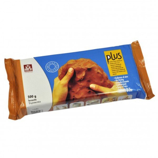 Argila natural secagem ao ar terracota 500g SIO-2 PLUS