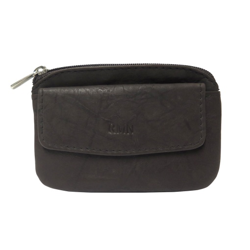 Porta-moedas com Porta-chaves RMN Castanho