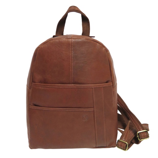 Mochila em pele RMN camel