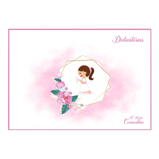 Álbum de Comunhão SIMPLY Rosa 30 folhas