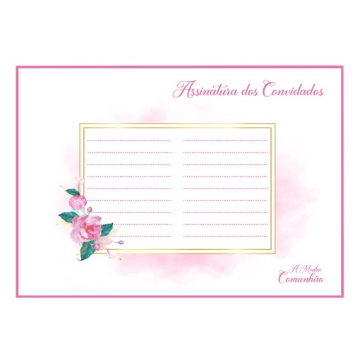 Álbum de Comunhão SIMPLY Rosa 30 folhas