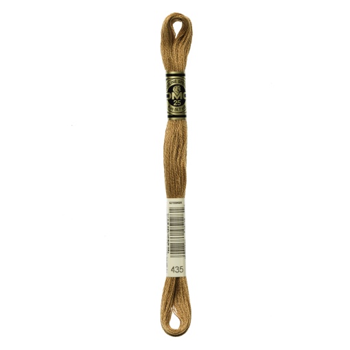 Linha de Bordar DMC Mouliné 117MC Castanho 435