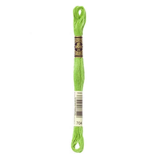 Linha de bordar DMC Mouliné 117MC verde 704