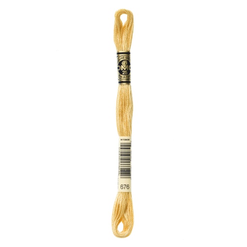 Linha de Bordar DMC Mouliné 117MC Camel 676