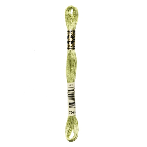 Linha de bordar DMC Mouliné 117MC verde 3348