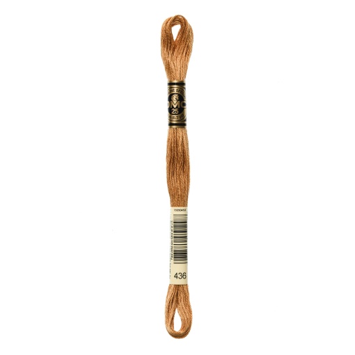 Linha de Bordar DMC Mouliné 117MC Castanho Claro 436