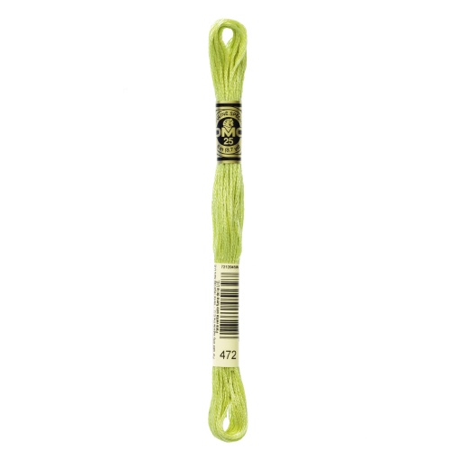 Linha de bordar DMC Mouliné 117MC verde 472