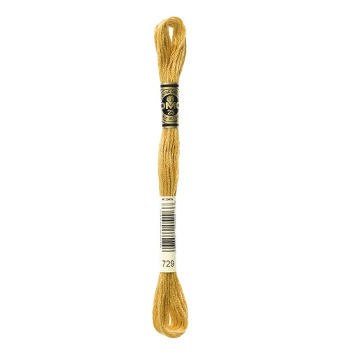 Linha de Bordar DMC Mouliné 117MC Bege Escuro 729