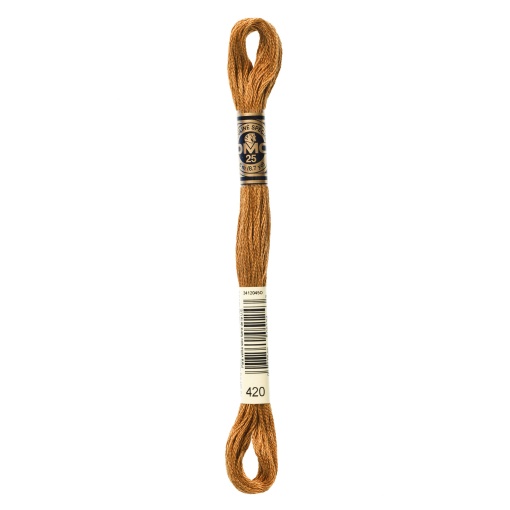 Linha de Bordar DMC Mouliné 117MC Castanho 420