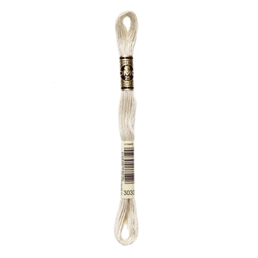 Linha de Bordar DMC Mouliné 117MC Bege 3033
