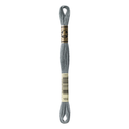 Linha de Bordar DMC Mouliné 117MC Cinza 169
