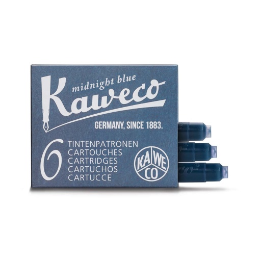 Recarga para Caneta KAWECO Azul Meia-noite M caixa com 6