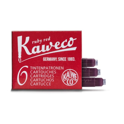 Recarga para Caneta KAWECO Vermelho M caixa com 6