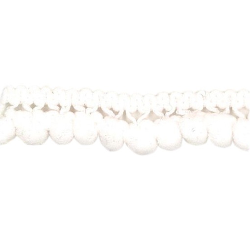 Fita com Pompons HILOGAR Silvia 10mm Marfim