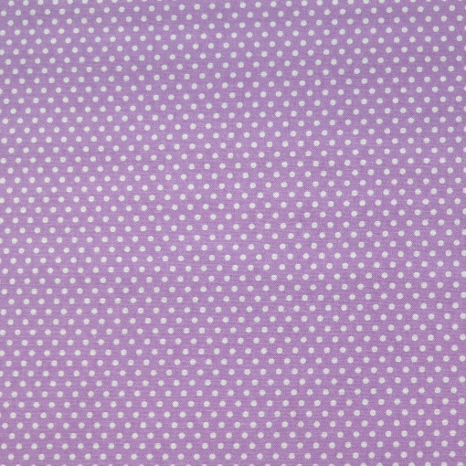 Tecido FRIDAYS Pintas Violeta/Branco 1x1,50m