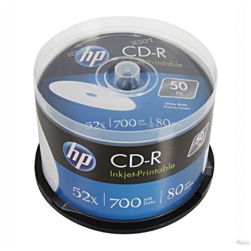 CD-R 700MB HP 52X 80min Spindle com 50