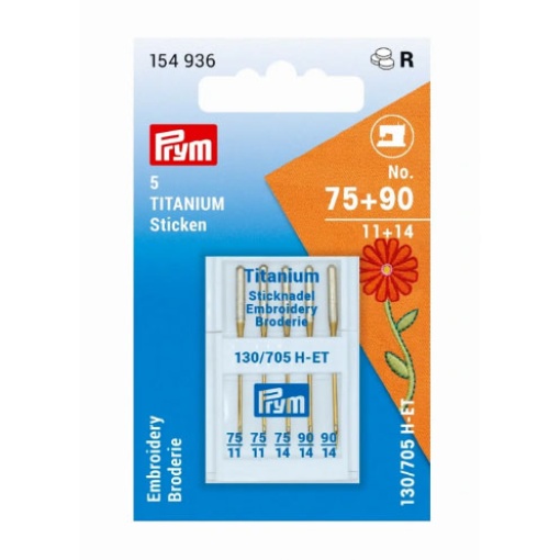 Agulha de bordar para máquina N.75/90 PRYM com 5 unidades