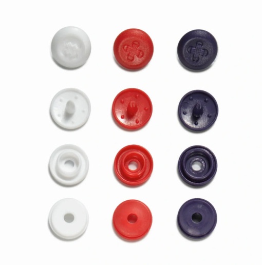 Botões de Pressão Plásticos 0,9mm PRYM LOVE com 36 unidades