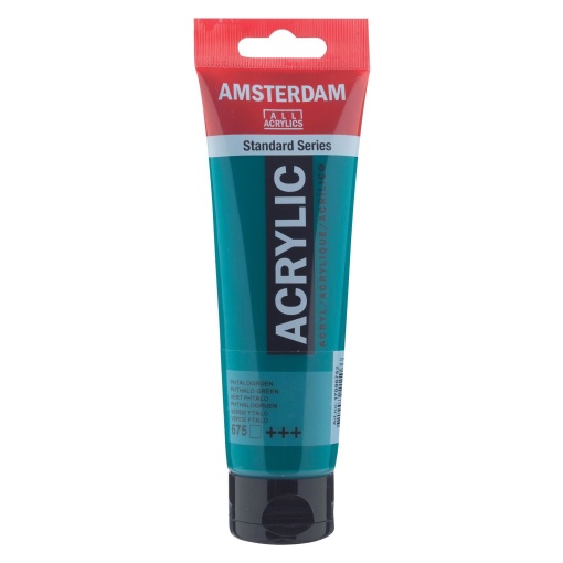 Tinta Acrílica AMSTERDAM Verde Ftalo 675 120ml
