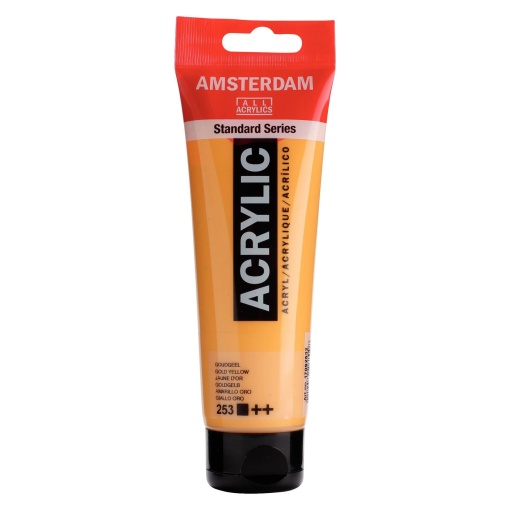 Tinta Acrílica AMSTERDAM Amarelo Ouro 253 120ml