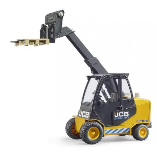 Porta-paletes JCB com Palete BRUDER