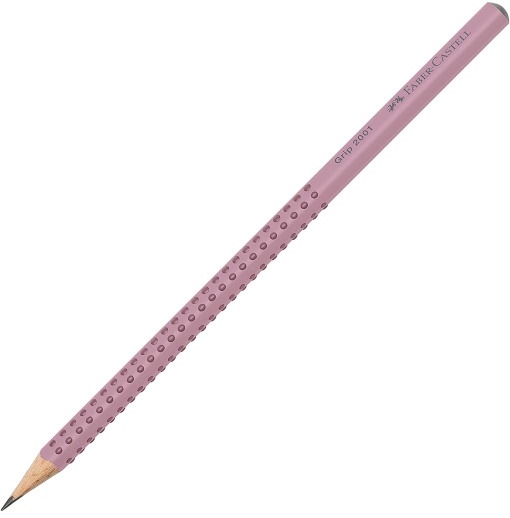 Lápis Grafite FABER-CASTELL Grip 2001 2B Nº 0 Rosa Mate Anti-stress