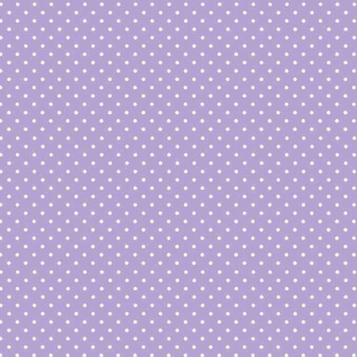 Tecido MAKOWER Spot Pintas Violeta/Branco 1x1,12m