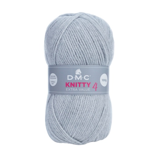 Fio de Tricot DMC Knitty4 8112/814 100g Cinza