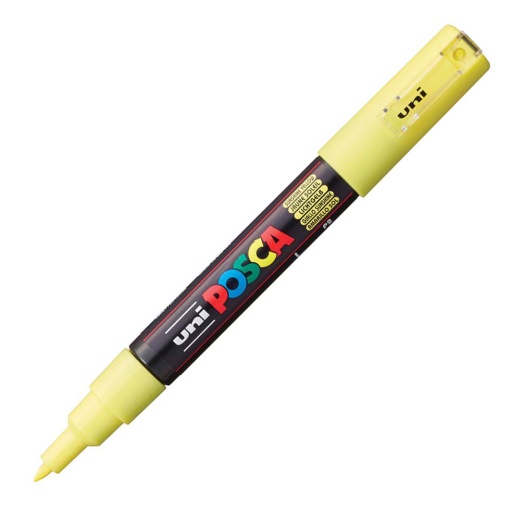 Marcador UNI Posca Pc-1m extra fino 0,7mm amarelo sol P2
