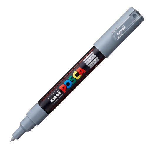 Marcador UNI Posca Pc-1m extra fino 0,7mm cinza 37