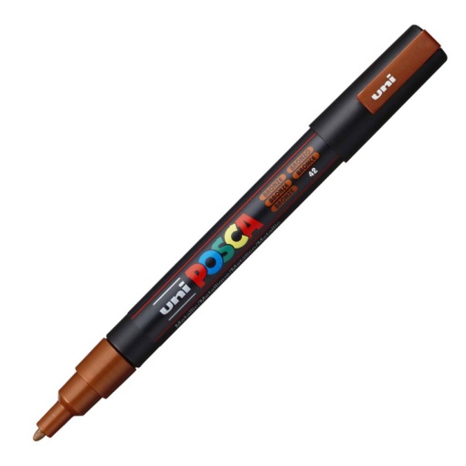 Marcador UNI Posca Pc-3m fino 0,9-1,3mm bronze 42