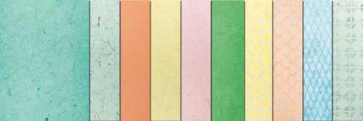 Papel Artesanal Natural URSUS 230x330mm 35-70g Pastel com 10