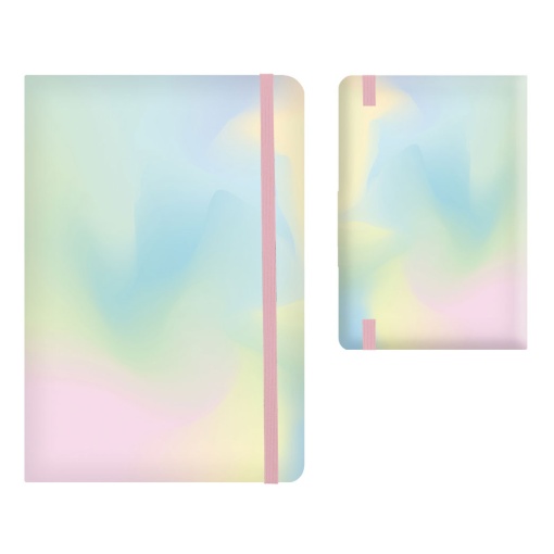 Caderno A5 I-TOTAL RAINBOW Dream Pontilhado 96 folhas com Elástico