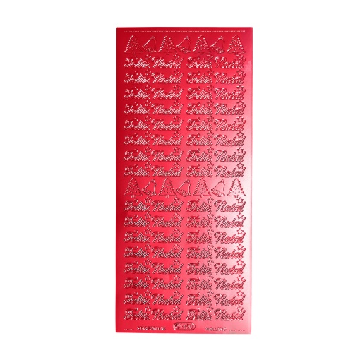 Autocolantes STARFORM Feliz Natal Vermelho