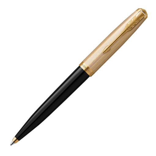 Esferográfica PARKER 51 Lacado Preto/Dourado Golden Trim