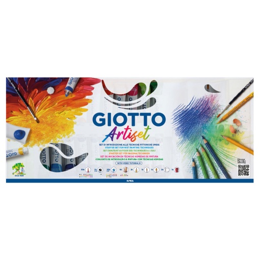 Conjunto de Introdução À Pintura GIOTTO Artiset com 65 Peças
