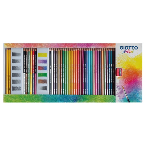 Conjunto de Introdução À Pintura GIOTTO Artiset com 65 Peças