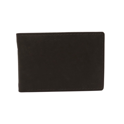 Carteira em pele RMN castanho