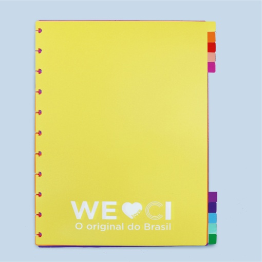 Separadores para CADERNO INTELIGENTE grande 280x215mm 10 posições Colorcode