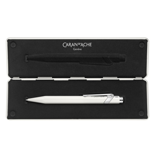Caran d'Ache 849 white aluminum roller, 0.7mm