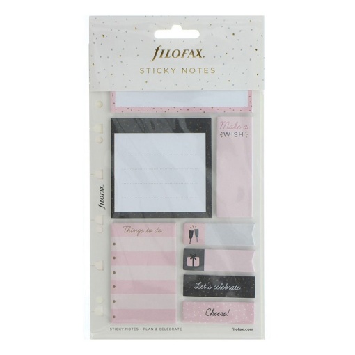 Conjunto de blocos de notas aderentes FILOFAX Confetti - 8 unidades