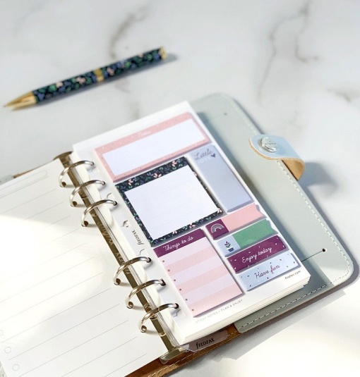 Conjunto de blocos de notas aderentes FILOFAX Garden - 8 unidades