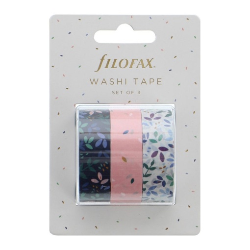 Fita Decorativa Washi Tape FILOFAX Garden com 3 unidades