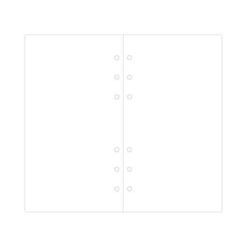 Recarga Personal FILOFAX LISO 100 folhas 80g Branco