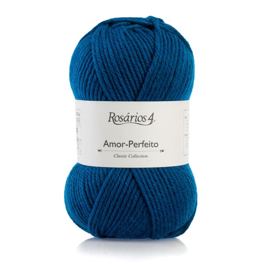 Fio de Tricot Rosários 4 Amor-perfeito 100g Azul PORTO 14