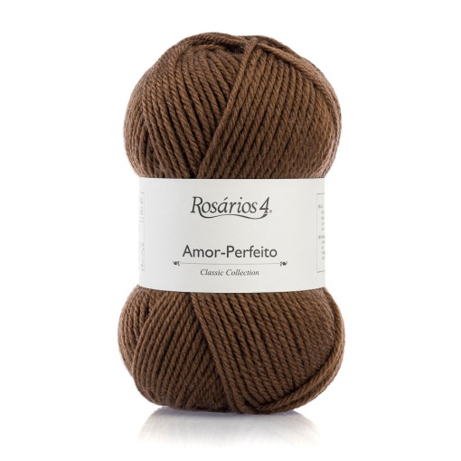 Fio de Tricot Rosários 4 Amor-perfeito 100g Castanho Escuro 28